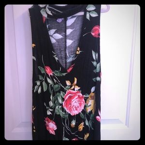 Floral collared black sun dress from Francesca’s
